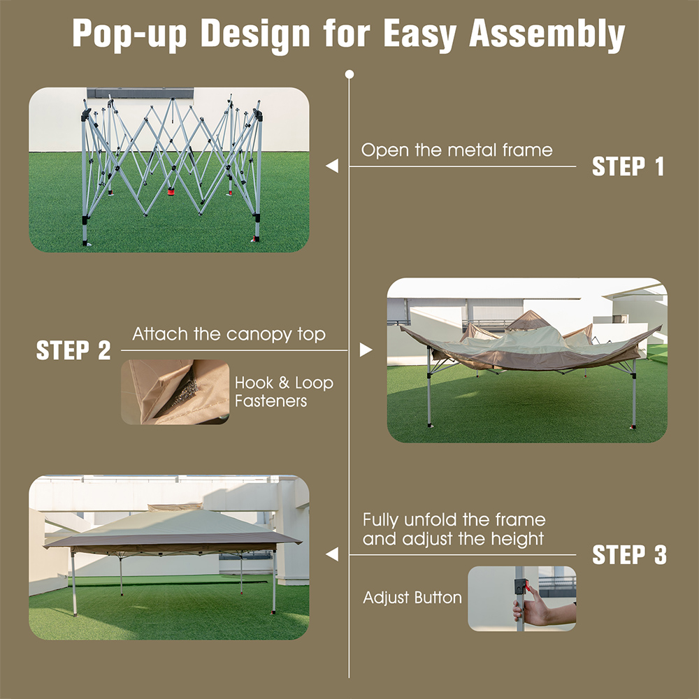 Costway Pop up Gazebo with Vented Top Image 8