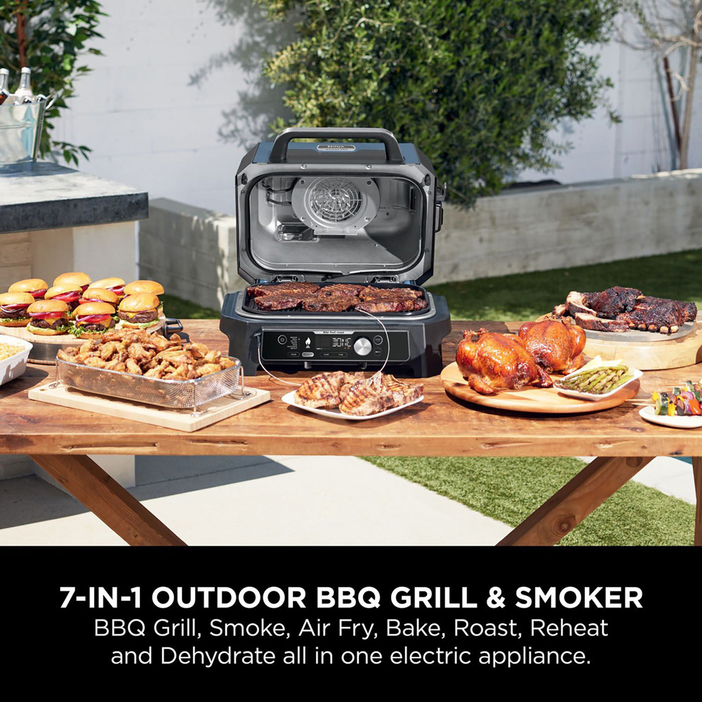 Ninja Woodfire Pro Connect XL OG901UK Outdoor Electric BBQ Grill and Smoker Image 5