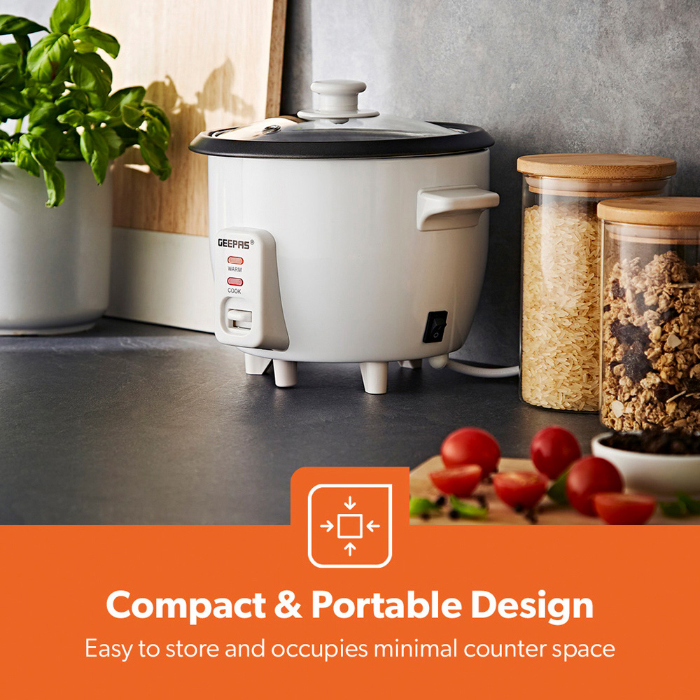 Geepas GRC35048UK 0.6L Electric Rice Cooker 300W Image 8