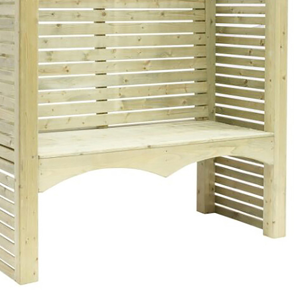 Shire Contemporary 2 Seater 5 x 2ft Green Pressure Treated Arbour Image 4