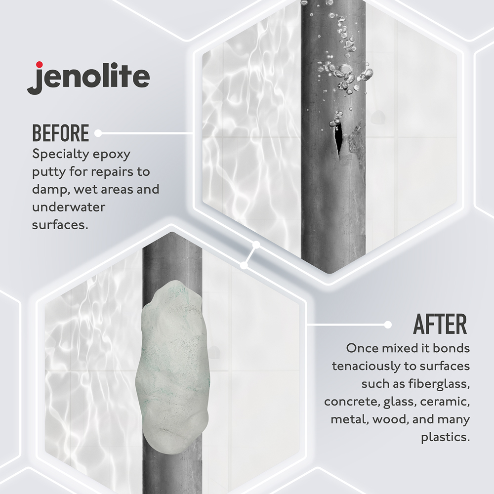 Jenolite Epoxy Putty Stick Underwater Repair 112g Image 5