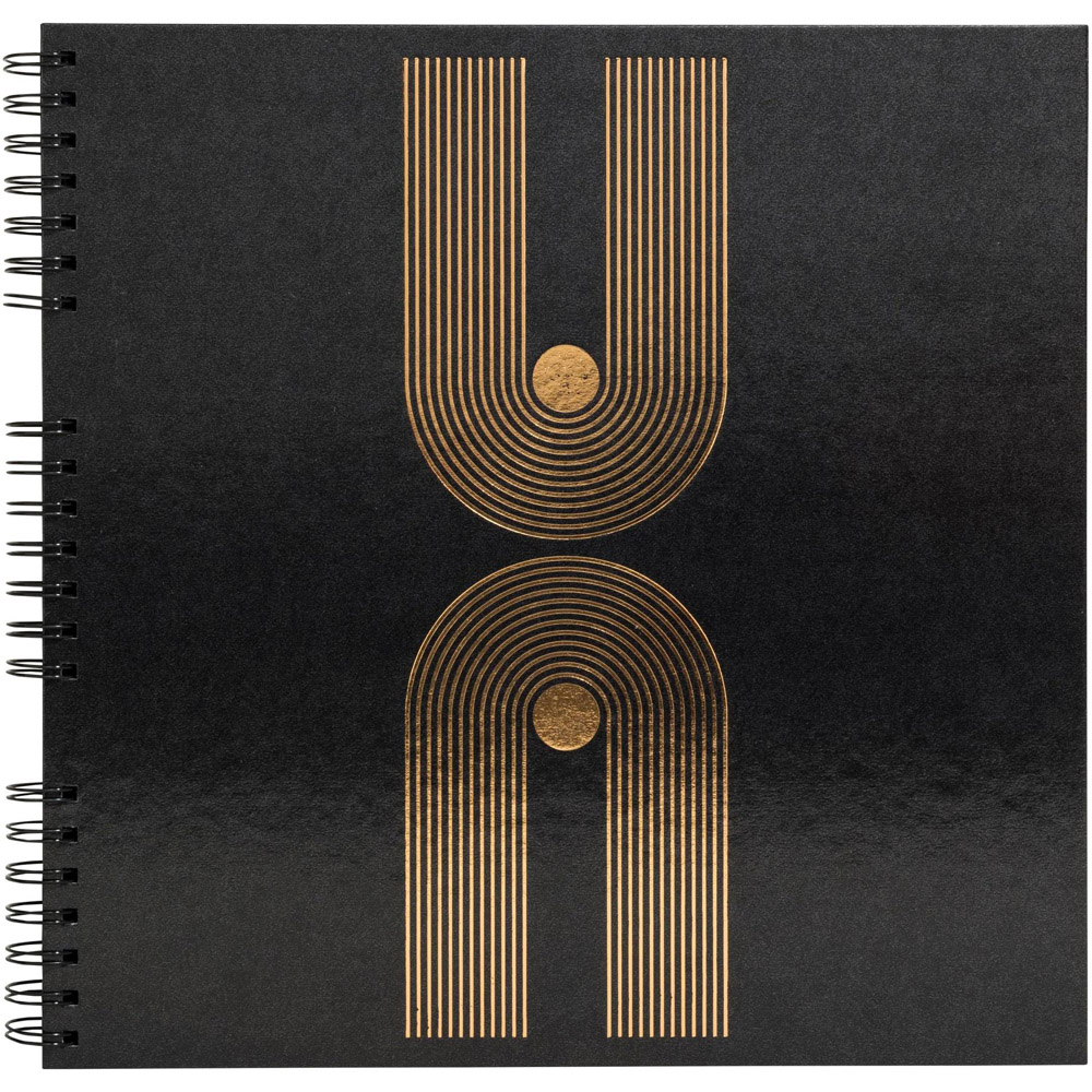 Exacompta Graphik Black Wirebound Photo Album 60 Sheets 300 Photos Image 3