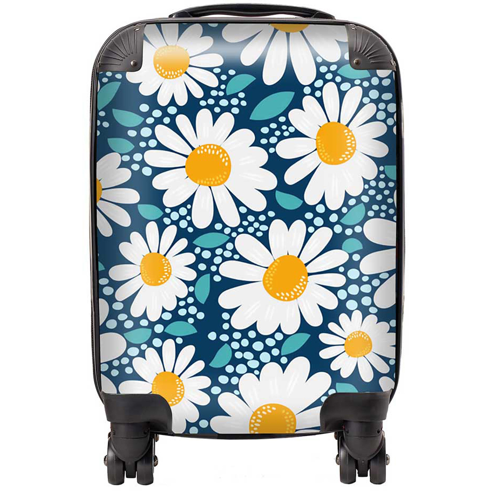 Warren Reed Designer Small Camomile Flowers Suitcase Image 1