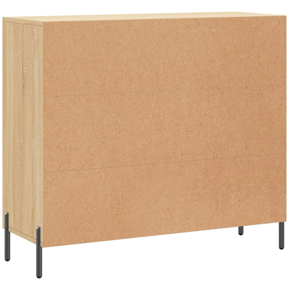 vidaXL 3 Door Sonoma Oak Sideboard Image 8