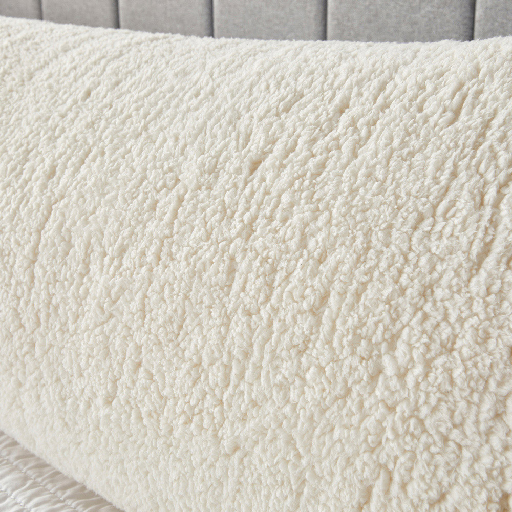 Downland Huggleland Double Cream Fleece Bolster Pillow Image 3