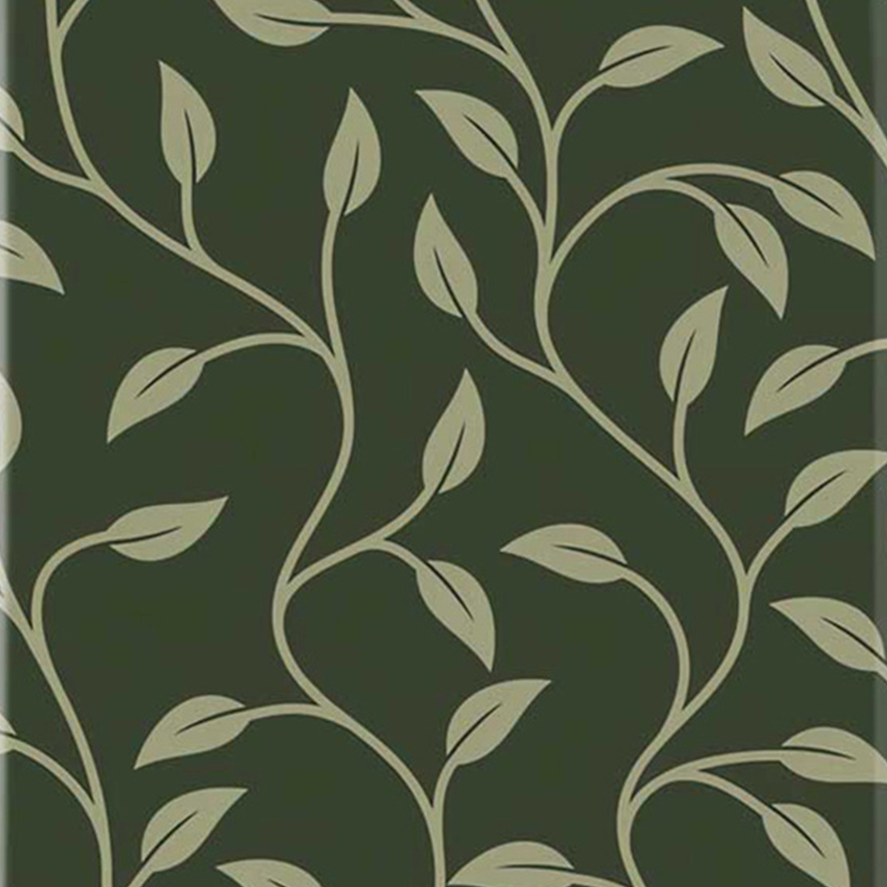 Warren Reed Designer Large Green Shrub with Leaves Suitcase Image 3