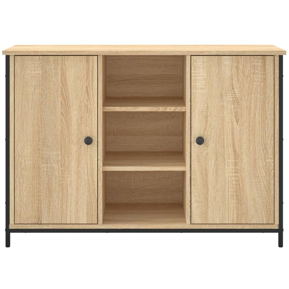 vidaXL 2 Door 3 Shelf Sonoma Oak Sideboard Image 6