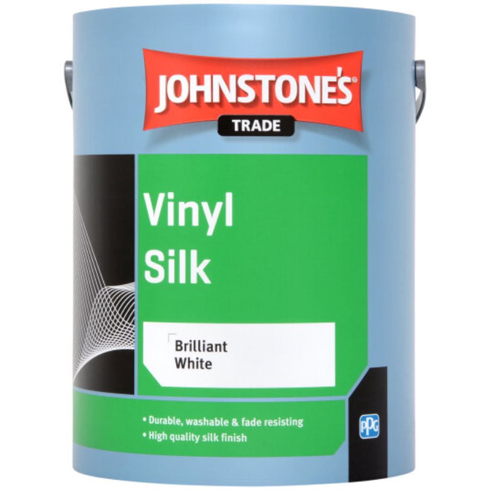 Johnstone's Trade Brilliant White Vinyl Silk Paint 5L Image 2