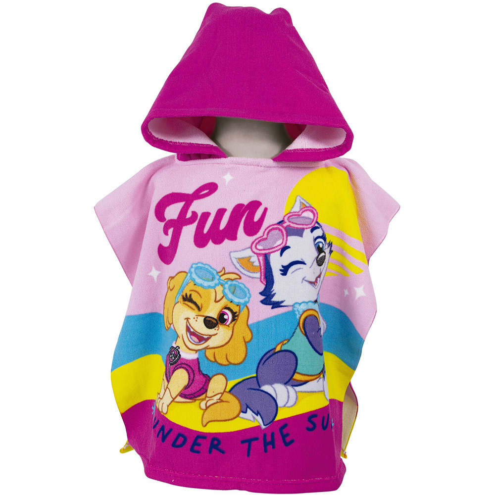 Paw Patrol Towel Poncho - Pink Image 4