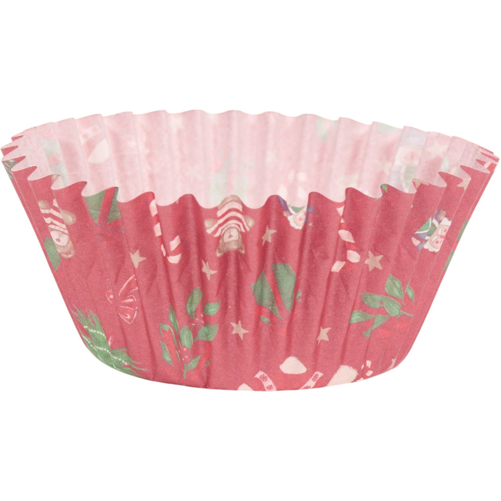 Pack of 100 Paper Christmas Cupcake Cases Image 7