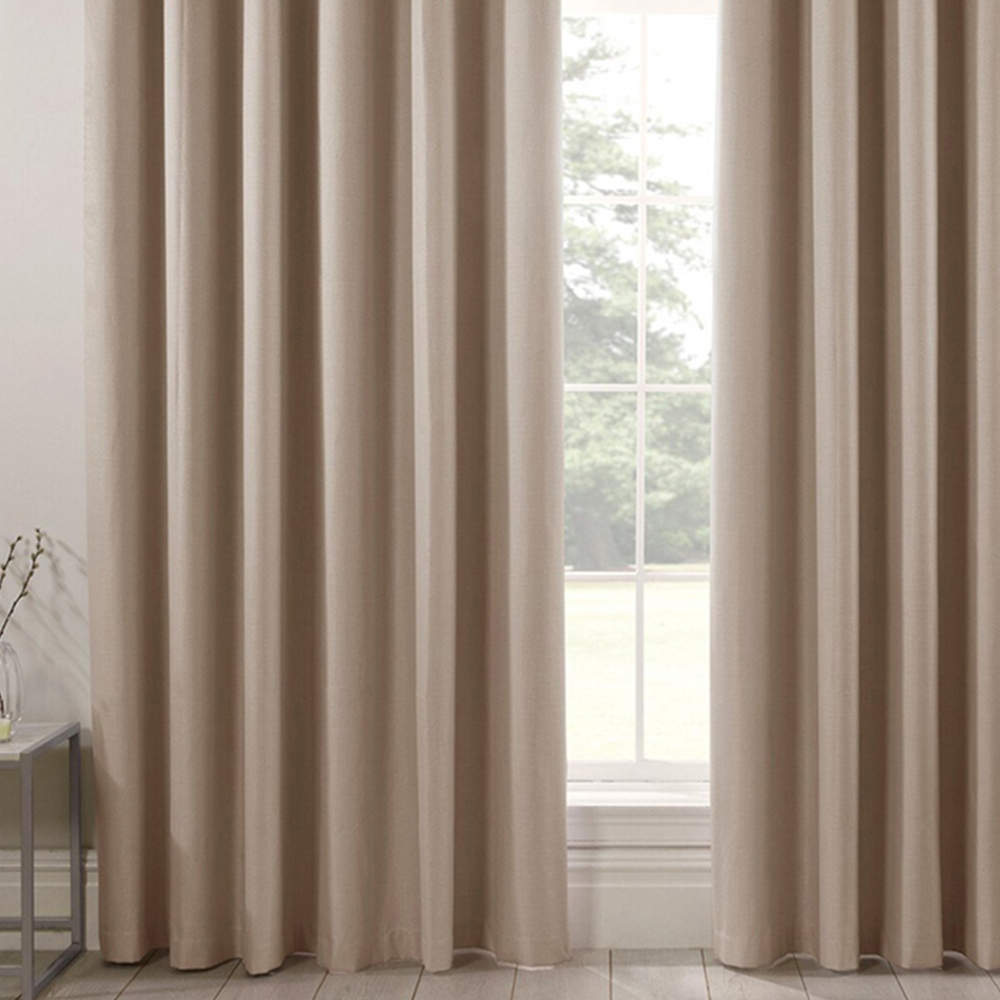 Divante Hoxton Natural Blackout Eyelet Curtains 229 x 168cm Image 6