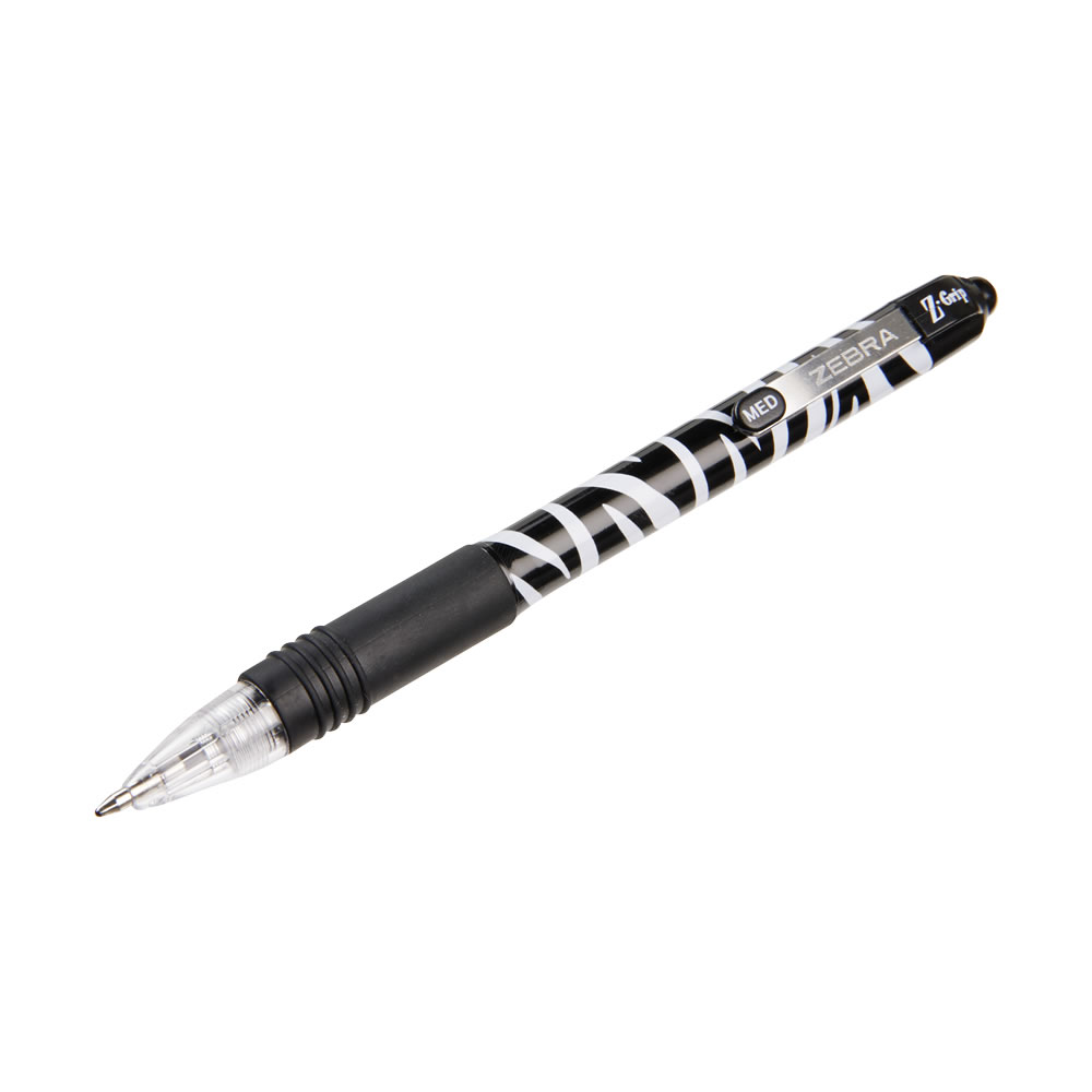 Zebra Z-Grip Zebra Print Pen Black Image