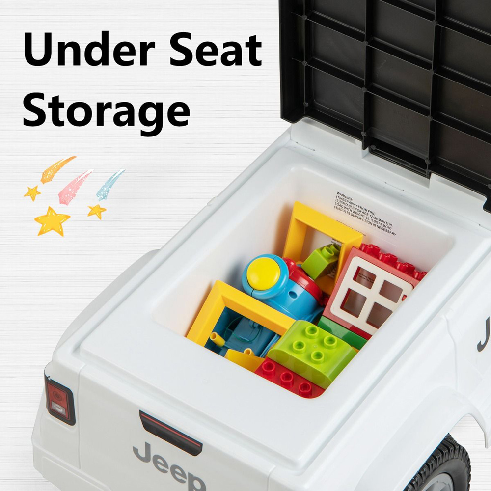 Costway White Kids Ride On Jeep Image 2