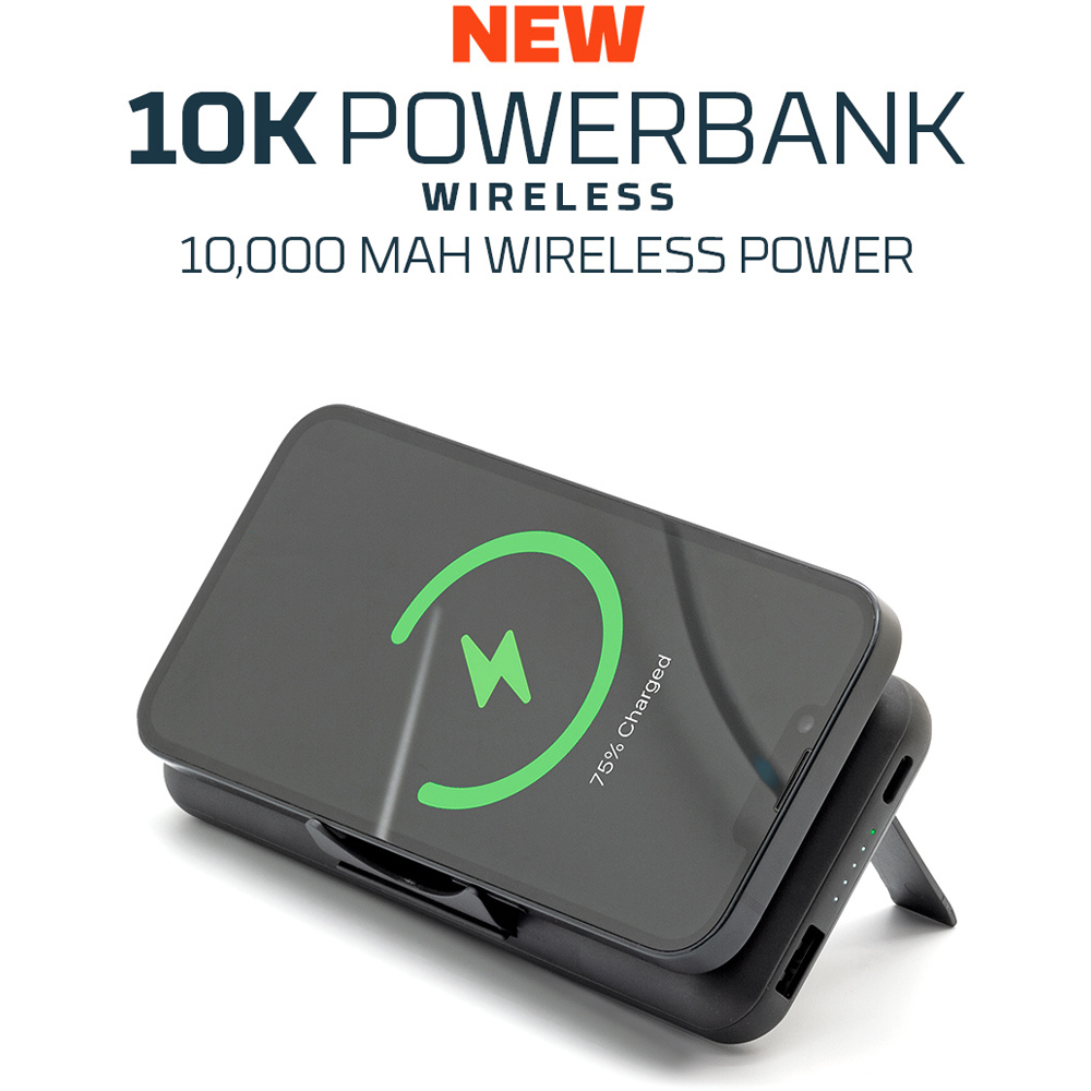 Nebo 10K Portable Wireless Power Bank with Kickstand and Phone Holder 10000mAh Image 7