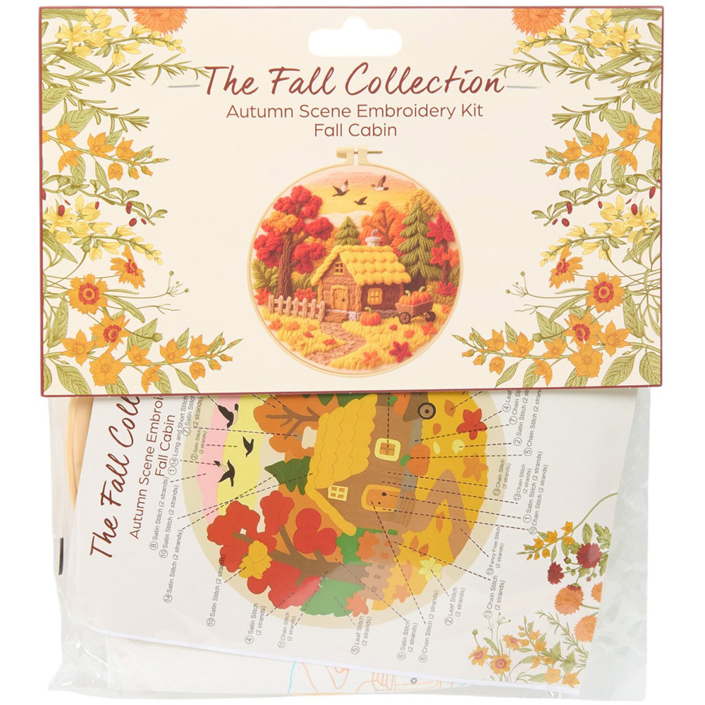 Autumn Scene Embroidery Kit Image 3