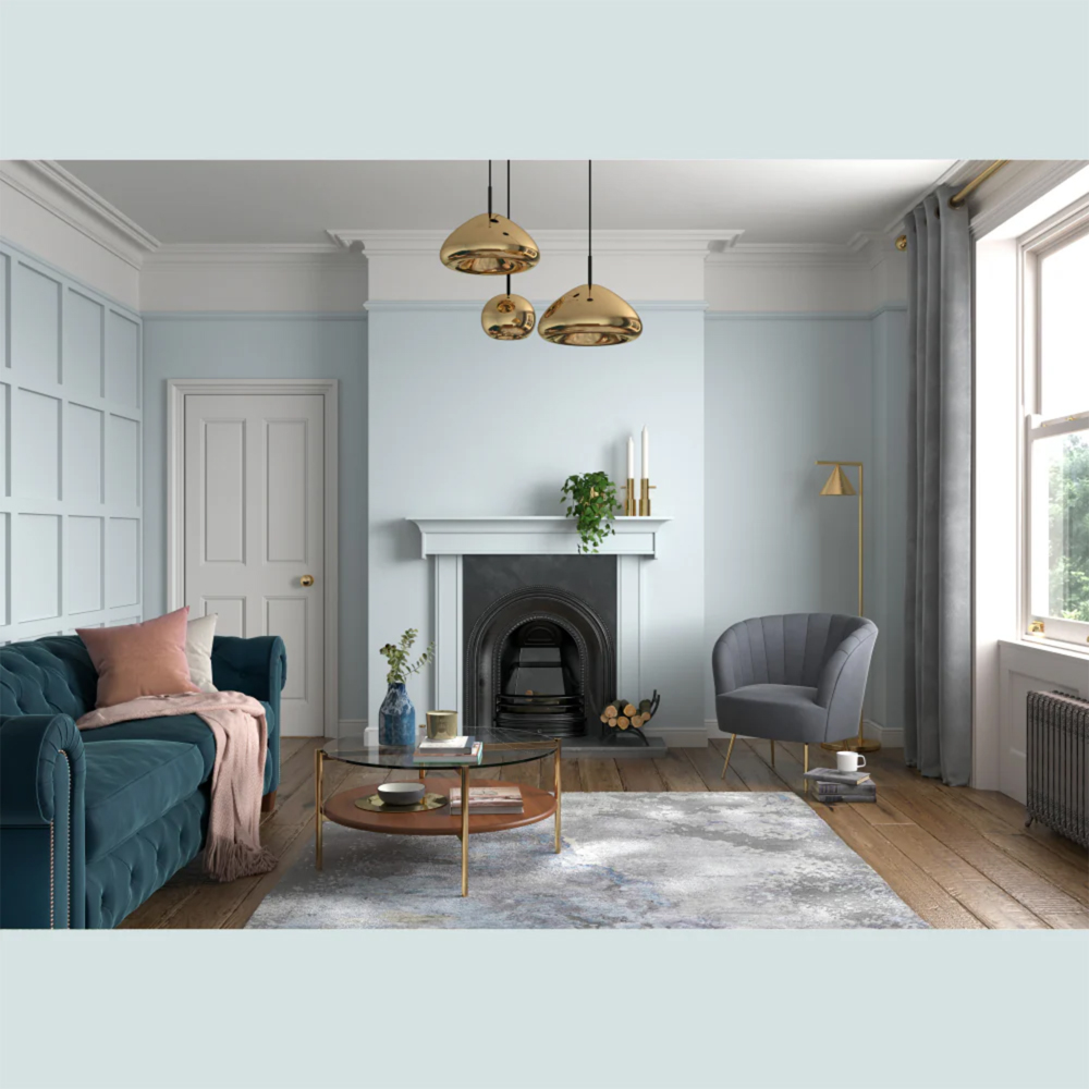 Dulux Heritage Walls and Ceilings Clear Skies Velvet Matt Emulsion Paint 1L Image 4