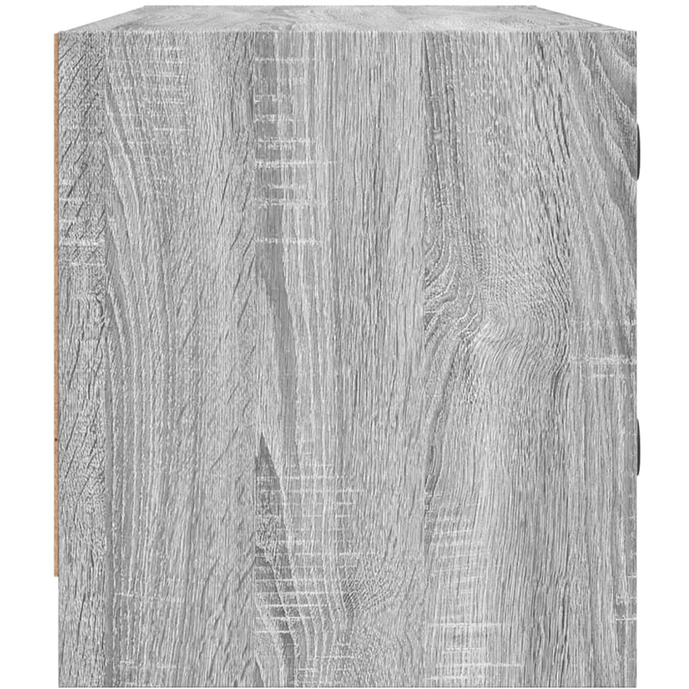 vidaXL 3 Glass Door Grey Sonoma TV Cabinet Image 6