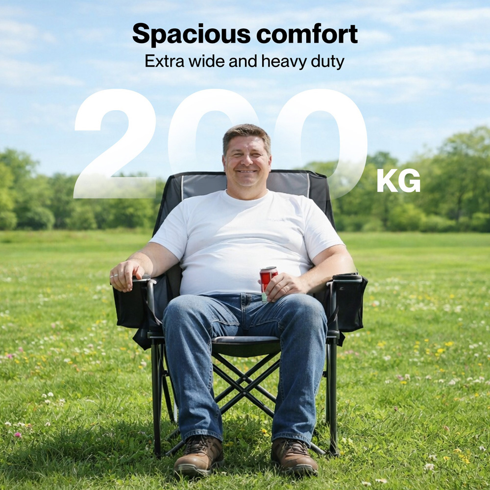 Levede Oversized Foldable Camping Chair Image 4