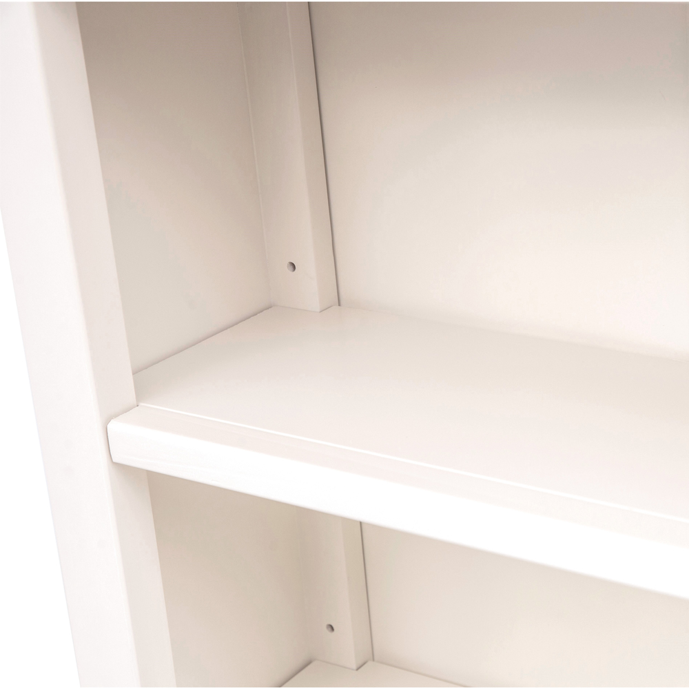 Maggiori 4 Shelf Off White Bookcase Image 7