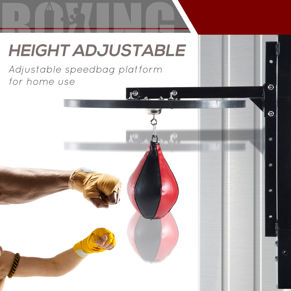 HOMCOM Speed Ball Platform with Punching Bag Image 5