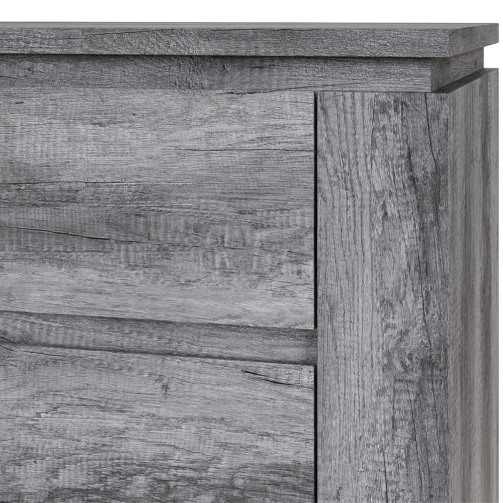 GFW Canyon Single Door 3 Drawer Charcoal Grey Storage Unit Image 6