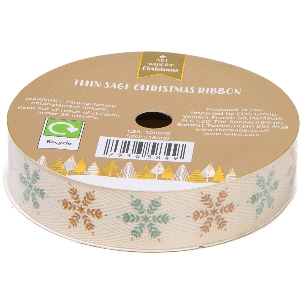 Thin Sage Ribbon Image 6