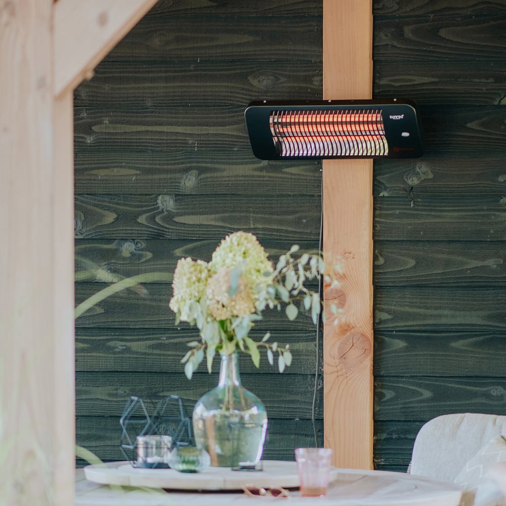 Sunred Lugo Grey Quartz Wall Patio Heater 2000W Image 2