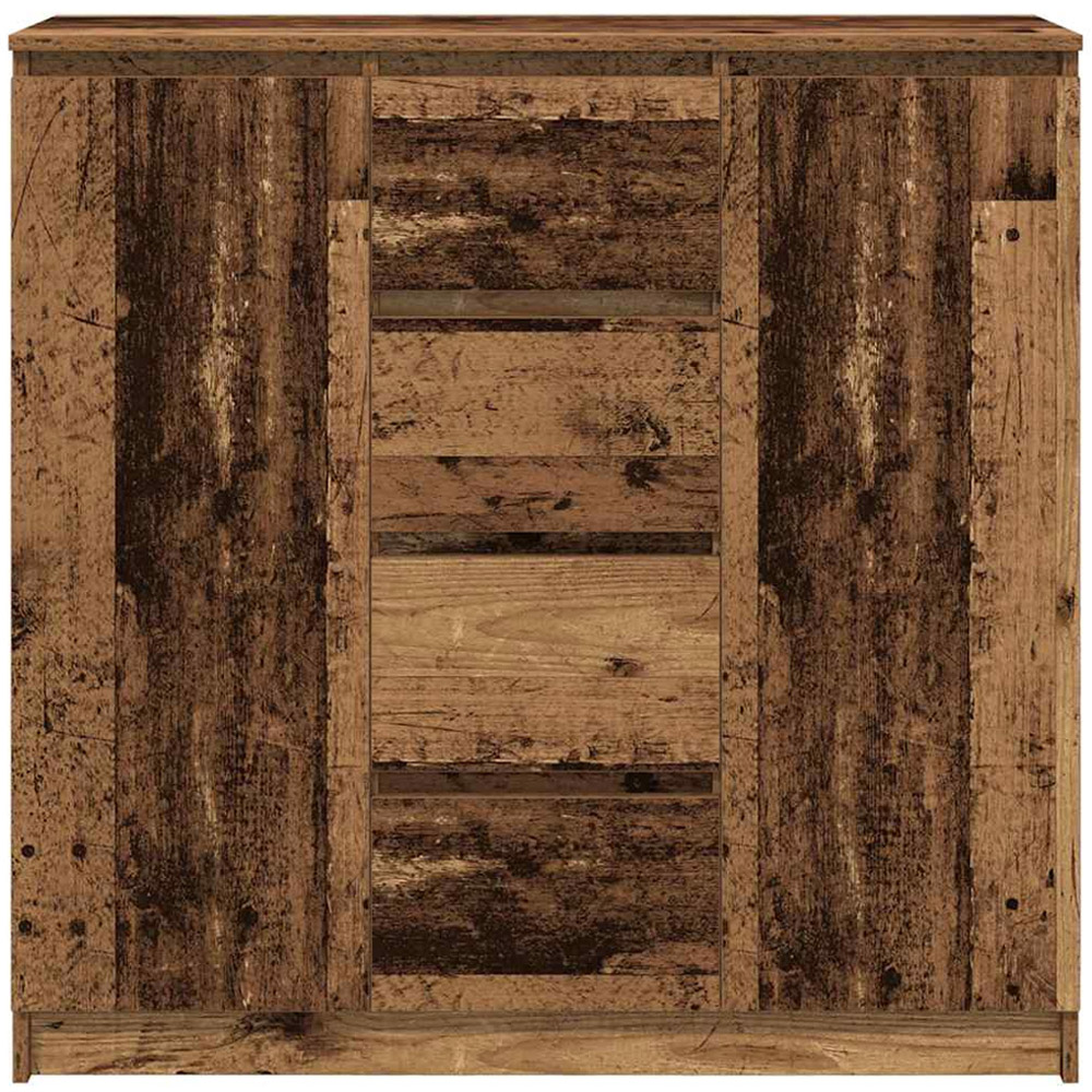 vidaXL 2 Door 4 Drawer Old Wood Sideboard Image 6