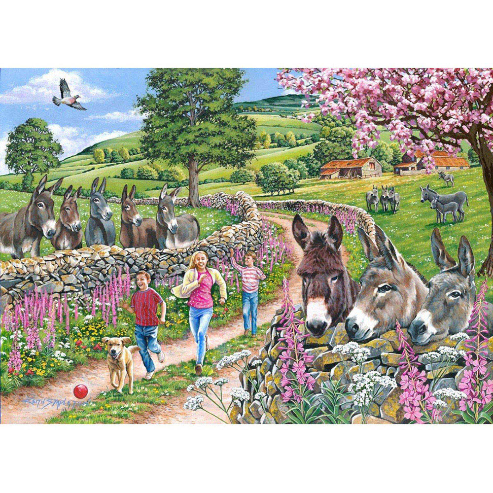 The House of Puzzles Mindy, Muffin & Mo 500 Piece Jigsaw Puzzle Image