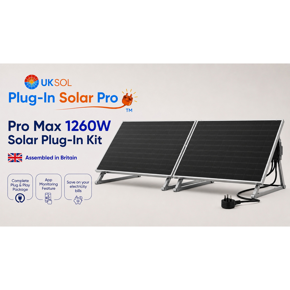 UKSOL Plug-In Solar Pro Max 2 Panel Hybrid Mount Kit 1260W Image 5