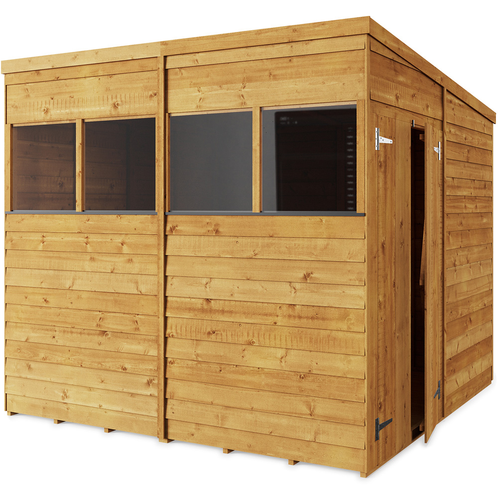 StoreMore 8 x 8ft Double Door Overlap Pent Shed Image 2