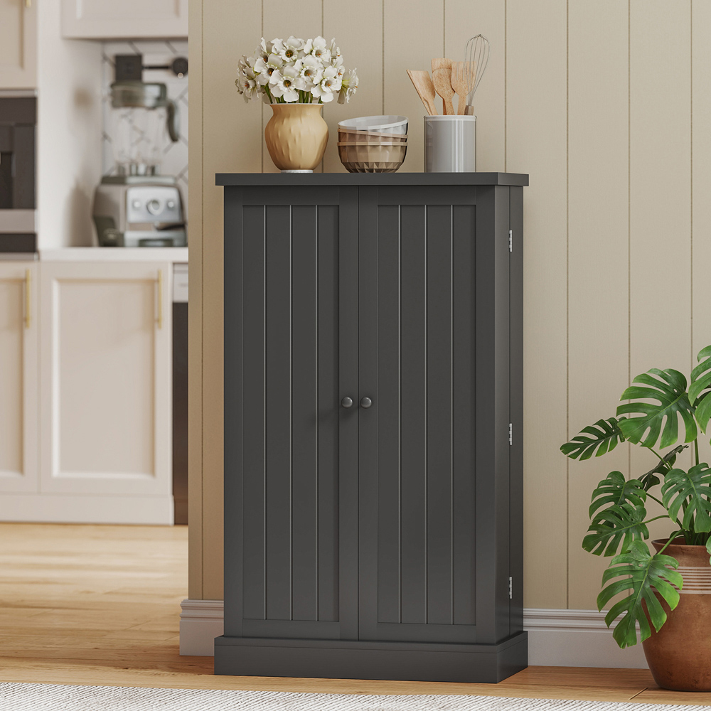 Portland 2 Door Black Kitchen Storage Cabinet Image 8