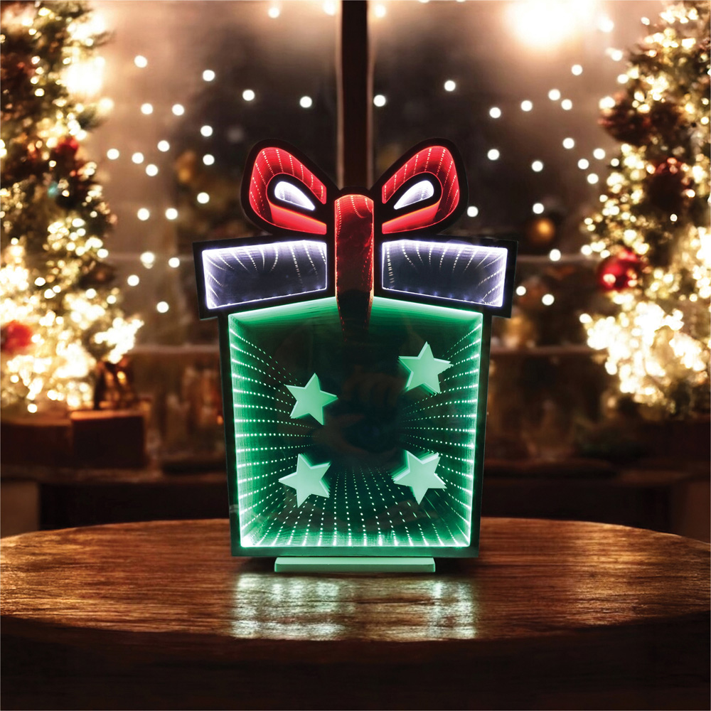 Xmas Haus 168 Super Bright LED Gift Box Infinity Light 42 x 56cm Image 3
