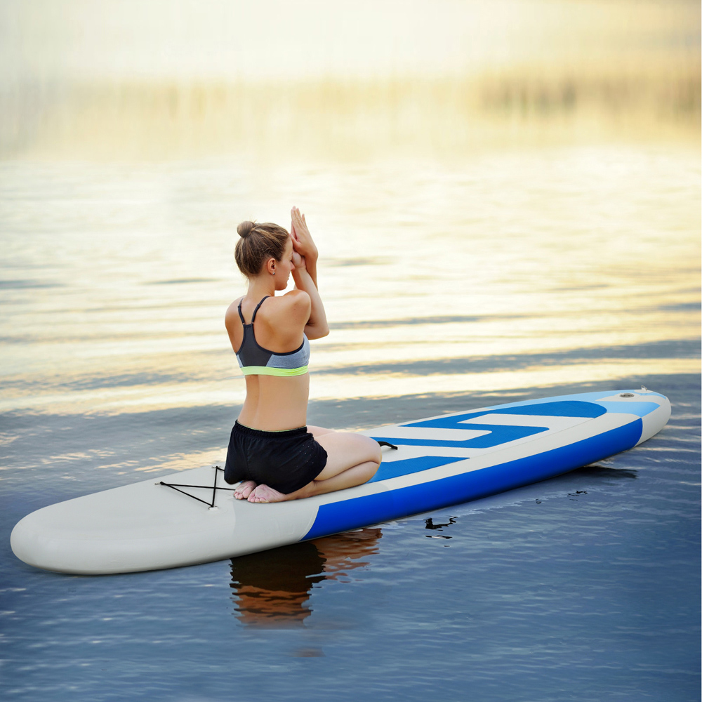Costway Navy Inflatable Stand Up Paddle Board with Removable Fin 10ft Image 2