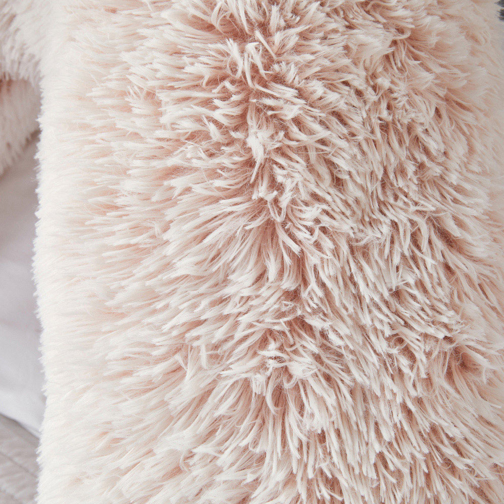 Downland Huggleland Pink Long Hair V Shape Pillow Image 3