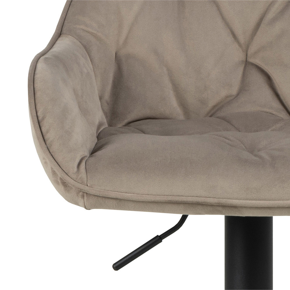 Florence Brooke Beige Height Adjustable Swivel Bar Stool Set of 2 Image 6