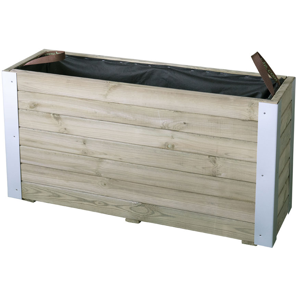 Cerland Bambou Wooden Rectangular Planter 100cm Image 3