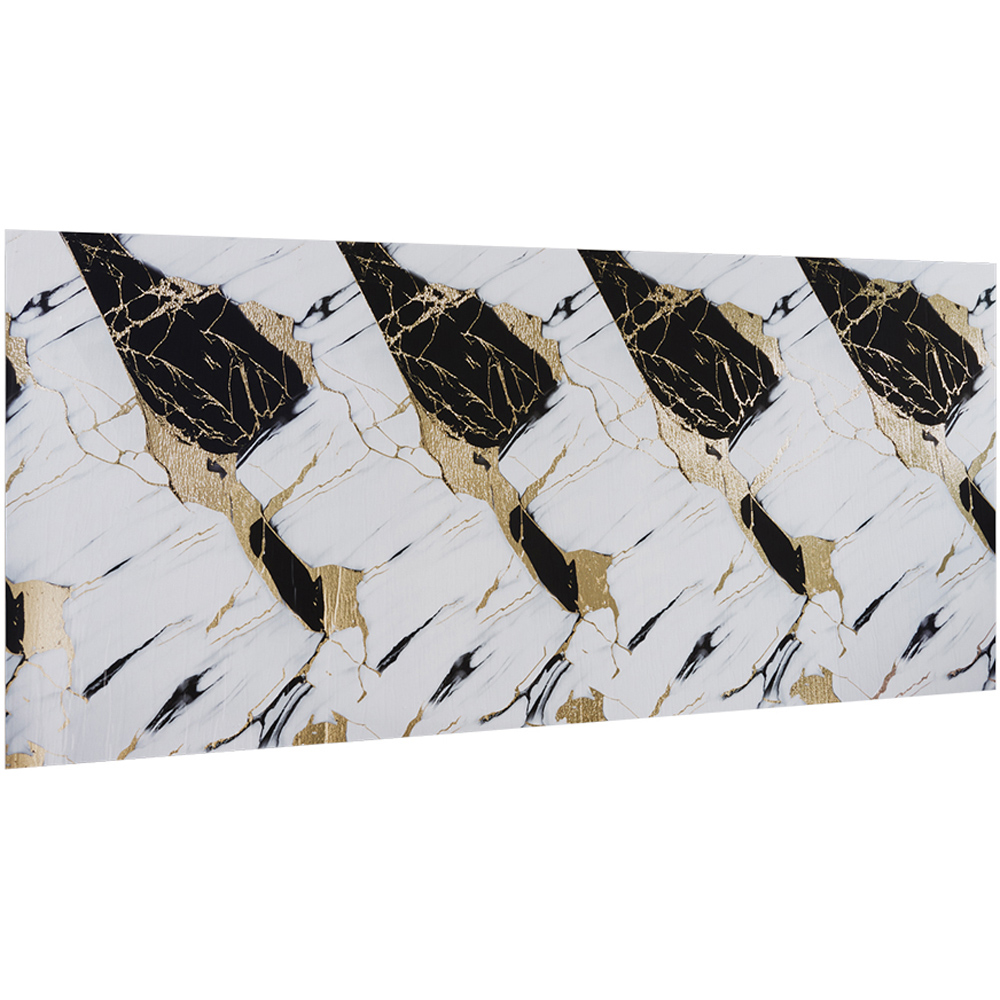 Living and Home Marble Pattern White Self-Adhesive Wall Tile Sticker Image 3