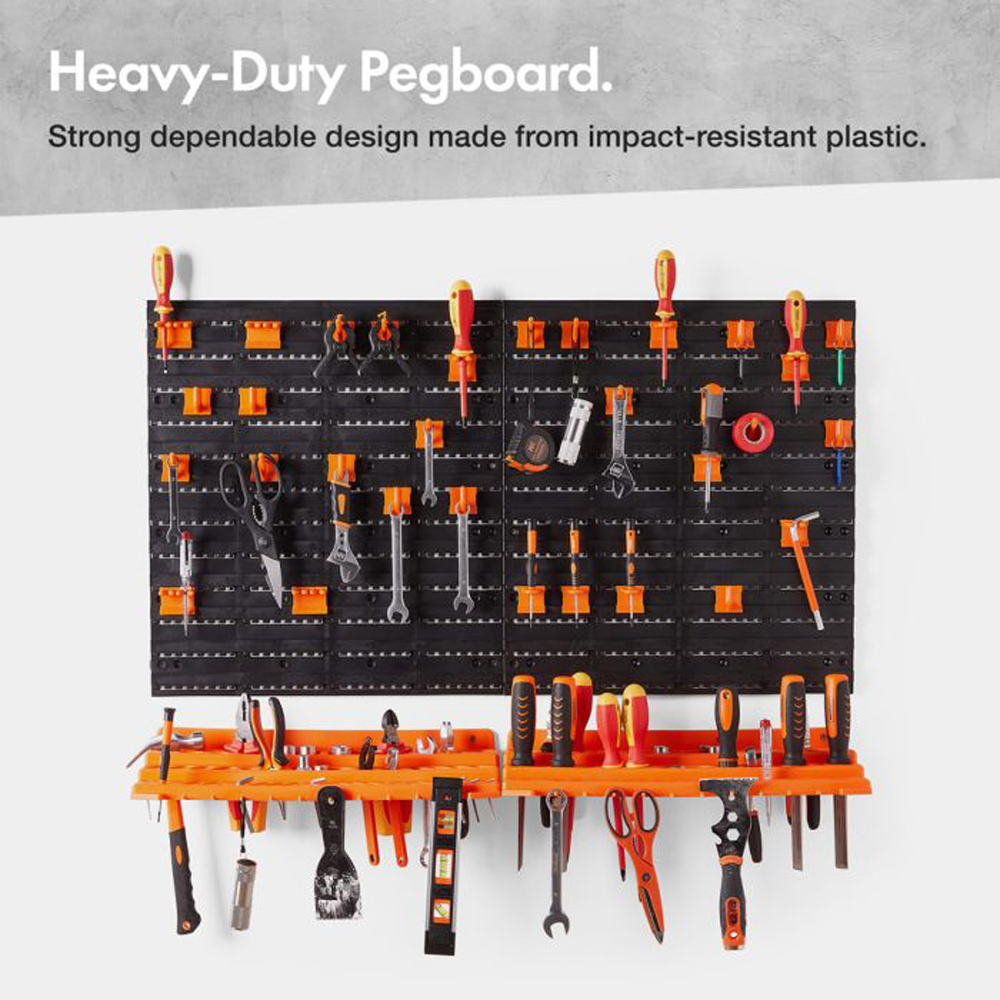 VonHaus Peg Board and Tool Shelf Set Image 5