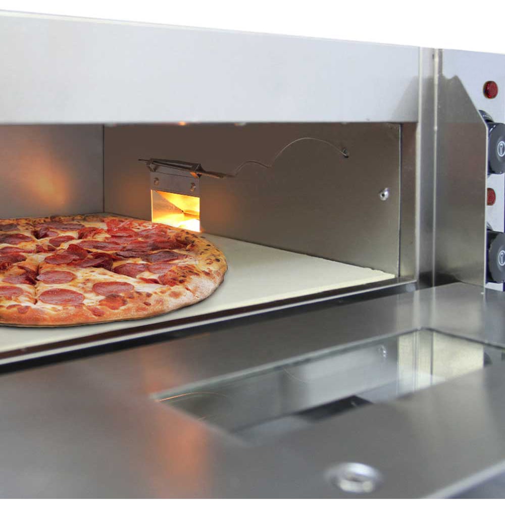 KuKoo 10321 Red Twin Deck Electric Pizza Oven 16 inch 3000W Image 2