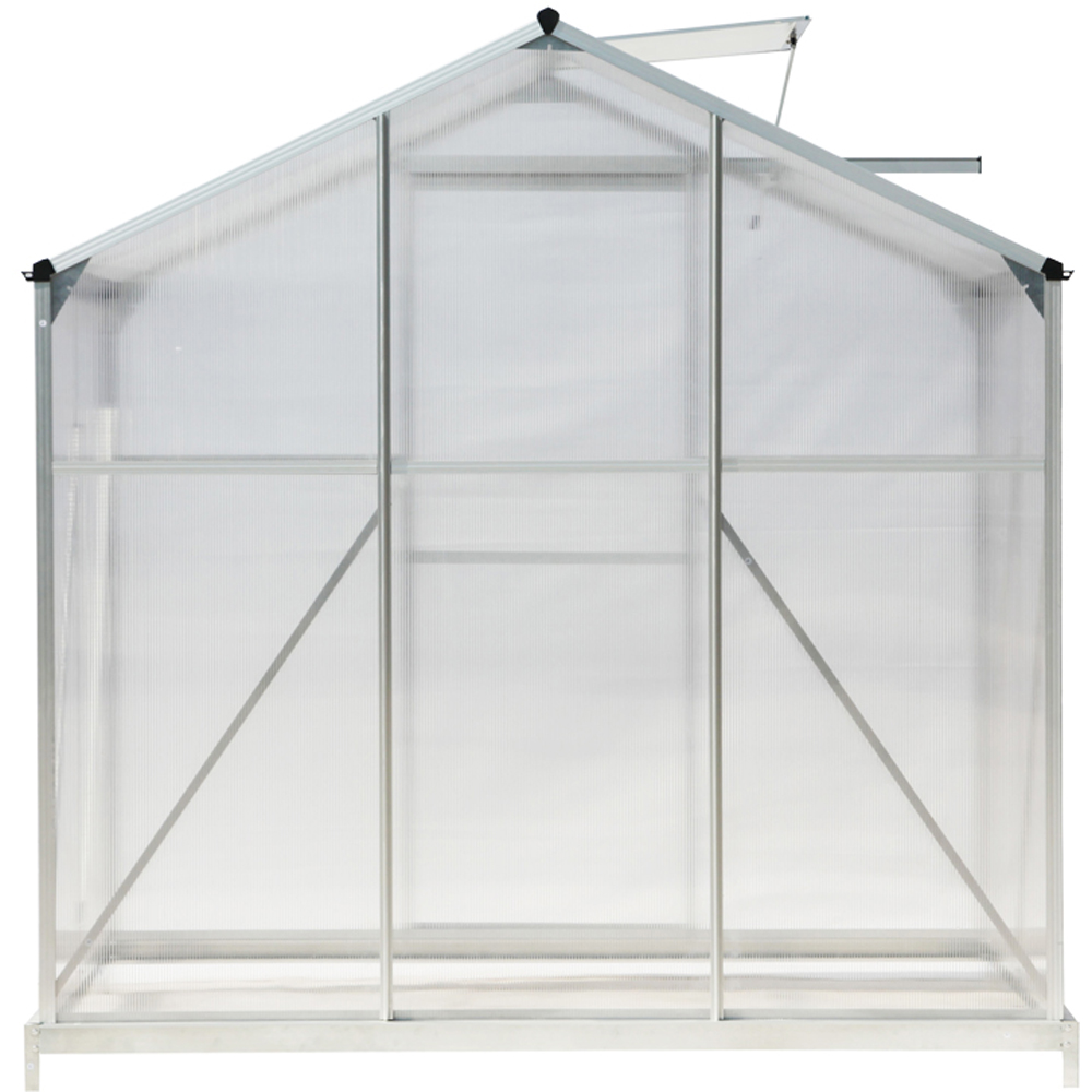 Living and Home Aluminium 4.2 x 6.2ft Hobby Greenhouse with Base Image 5