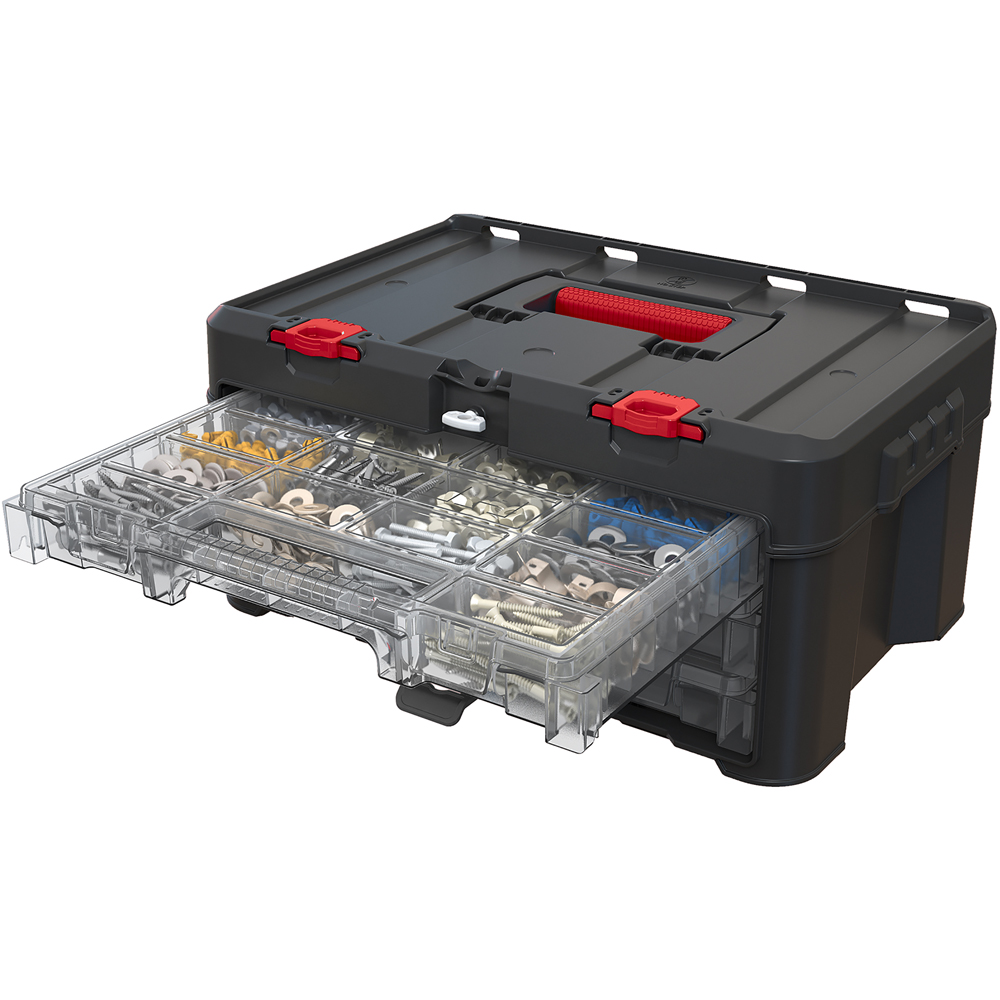 Keter Stack n Roll 3 Drawer Tool Storage Organiser Image 3