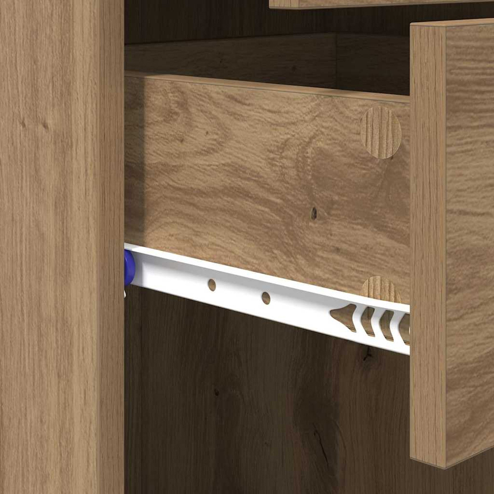 vidaXL 2 Drawer 5 Shelf Artisan Oak Highboard Image 8