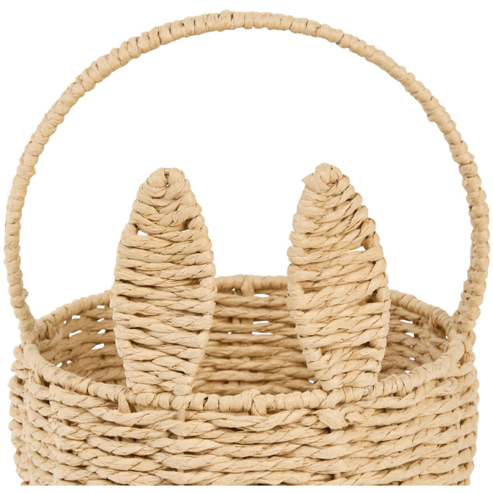 Seagrass Bunny Ear Basket - Brown Image 2