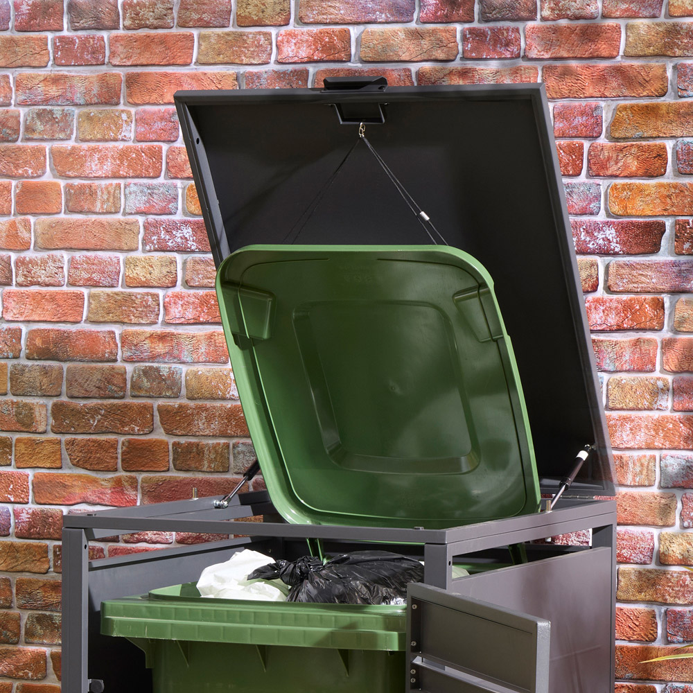 Rowlinson Chelsea Anthracite Wheelie Bin Store Image 4