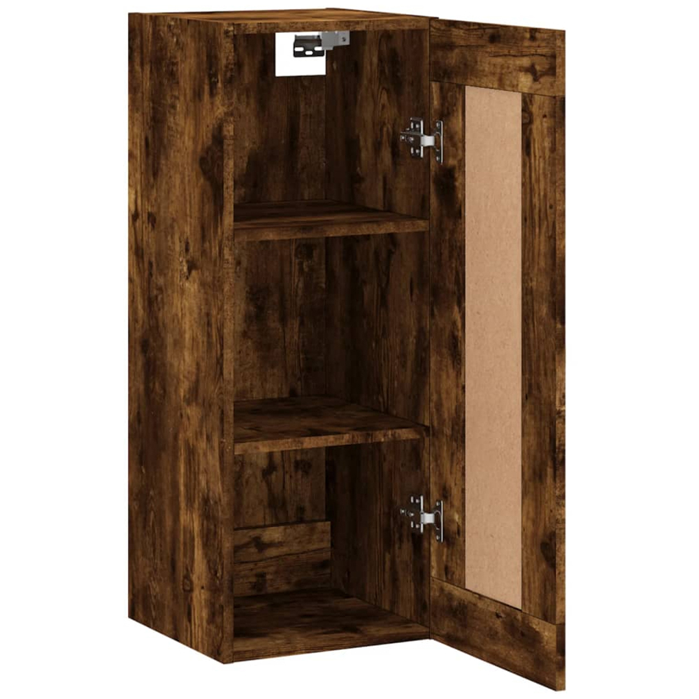vidaXL Single Door Smoked Oak Wall Mounted Cabinet Image 7