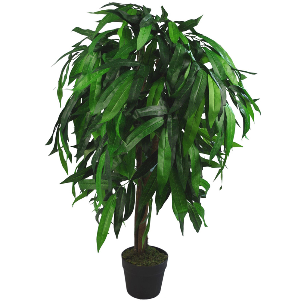 Leaf Artificial Mango Tree Pot 100cm Image 1