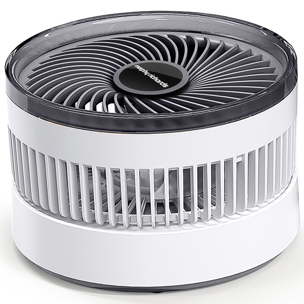 Morphy Richards White Rechargeable USB Oscillating Desk Fan 6 inch Image 6