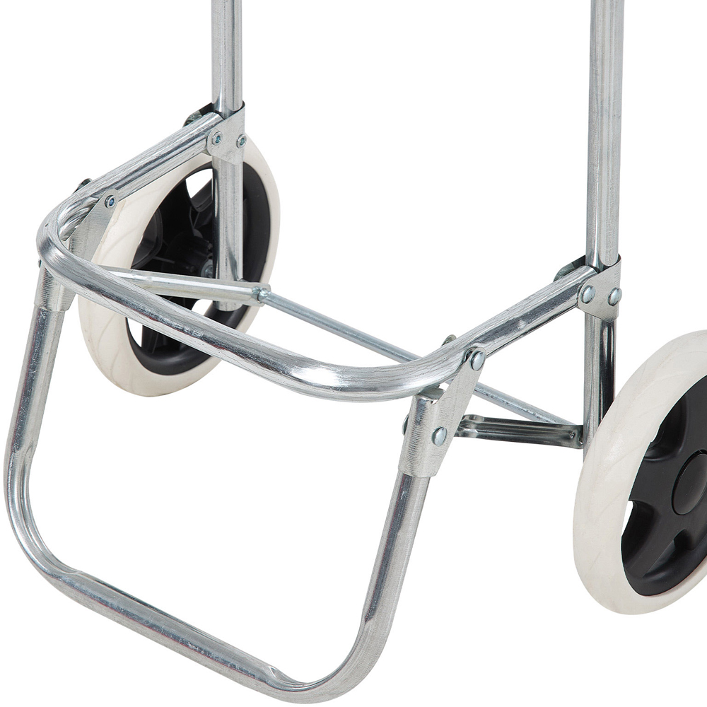 Living and Home Blue Foldable Shopping Cart with 2 Wheels Image 6