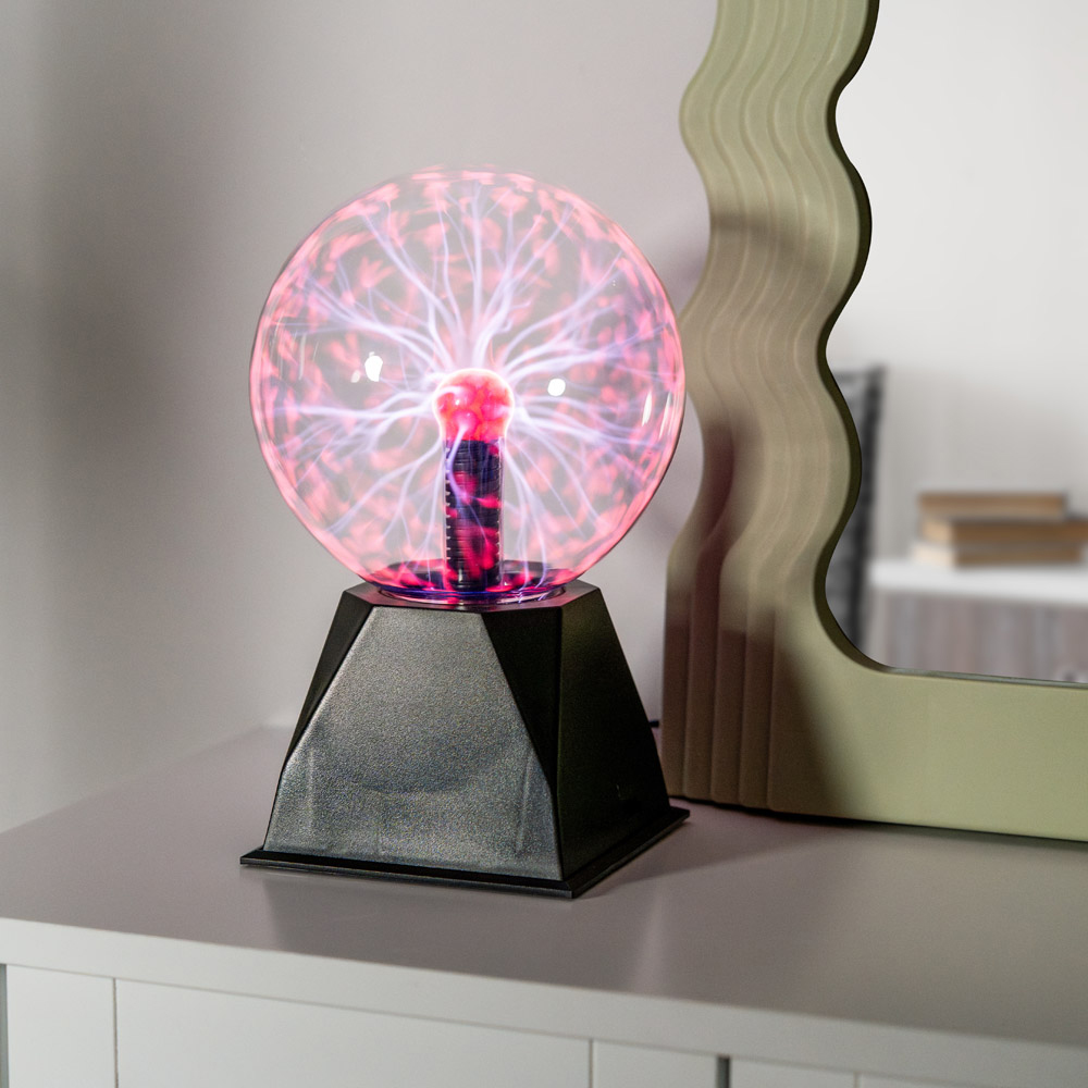 ValueLights Pixo Retro Plasma Touch Globe Ball Lamp Image 2